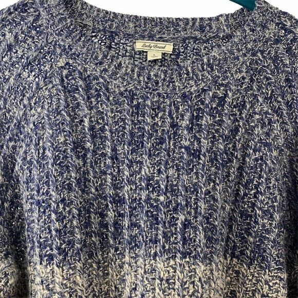 Lucky Brand Wool Blend Chunky Knit Sweater Large - Picture 4 of 6